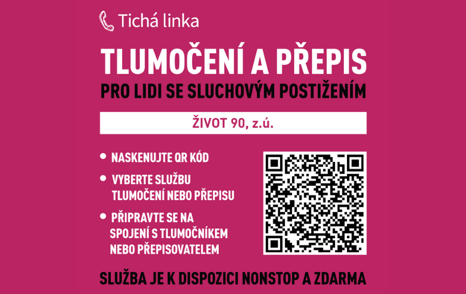 ŽIVOT 90 navázal spolupráci s Tichou linkou